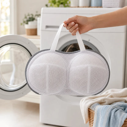 Bolsa para brasier lista para introducir en la lavadora