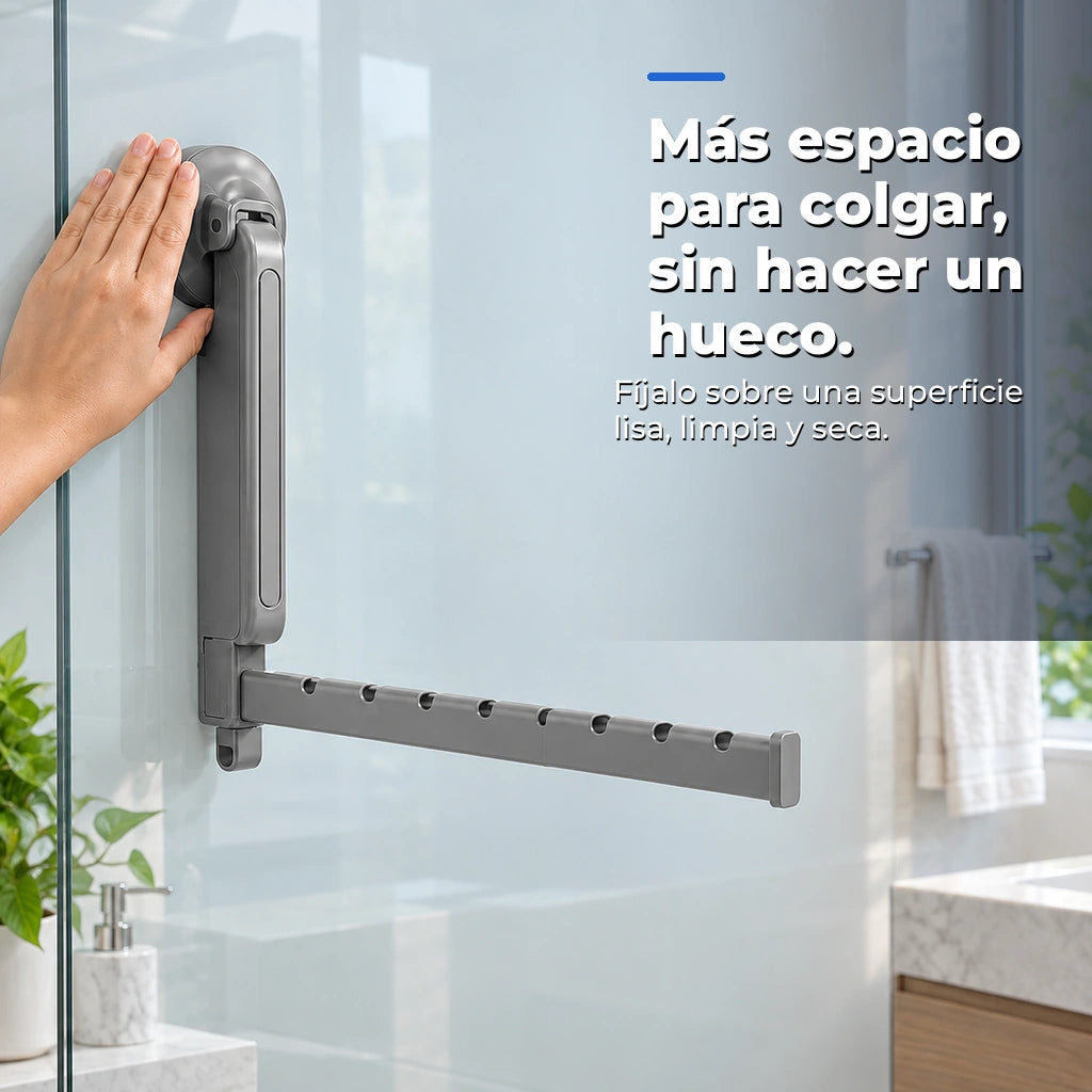 Tendedero plegable con ventosa — imagen informativa 04