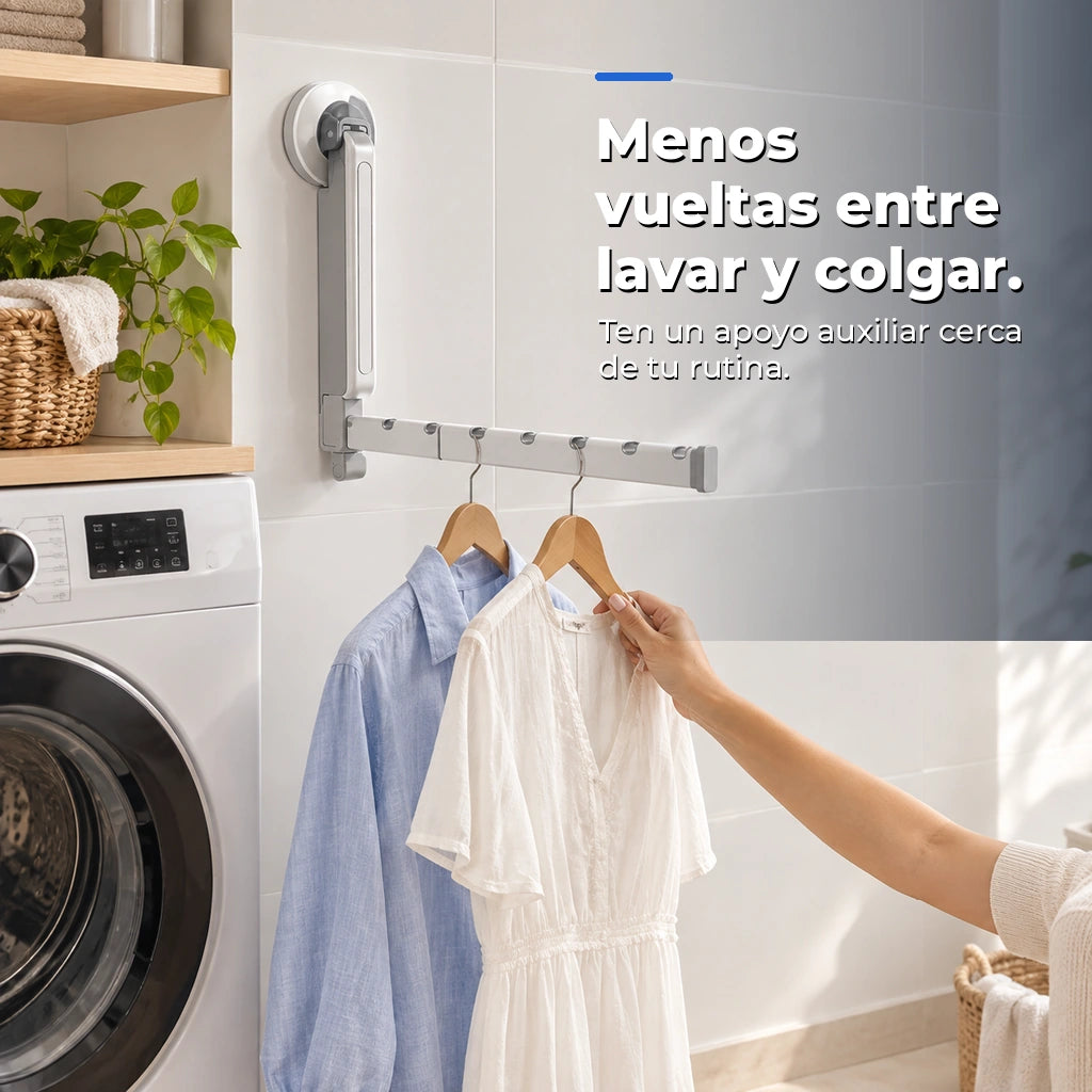 Tendedero plegable con ventosa — imagen informativa 06