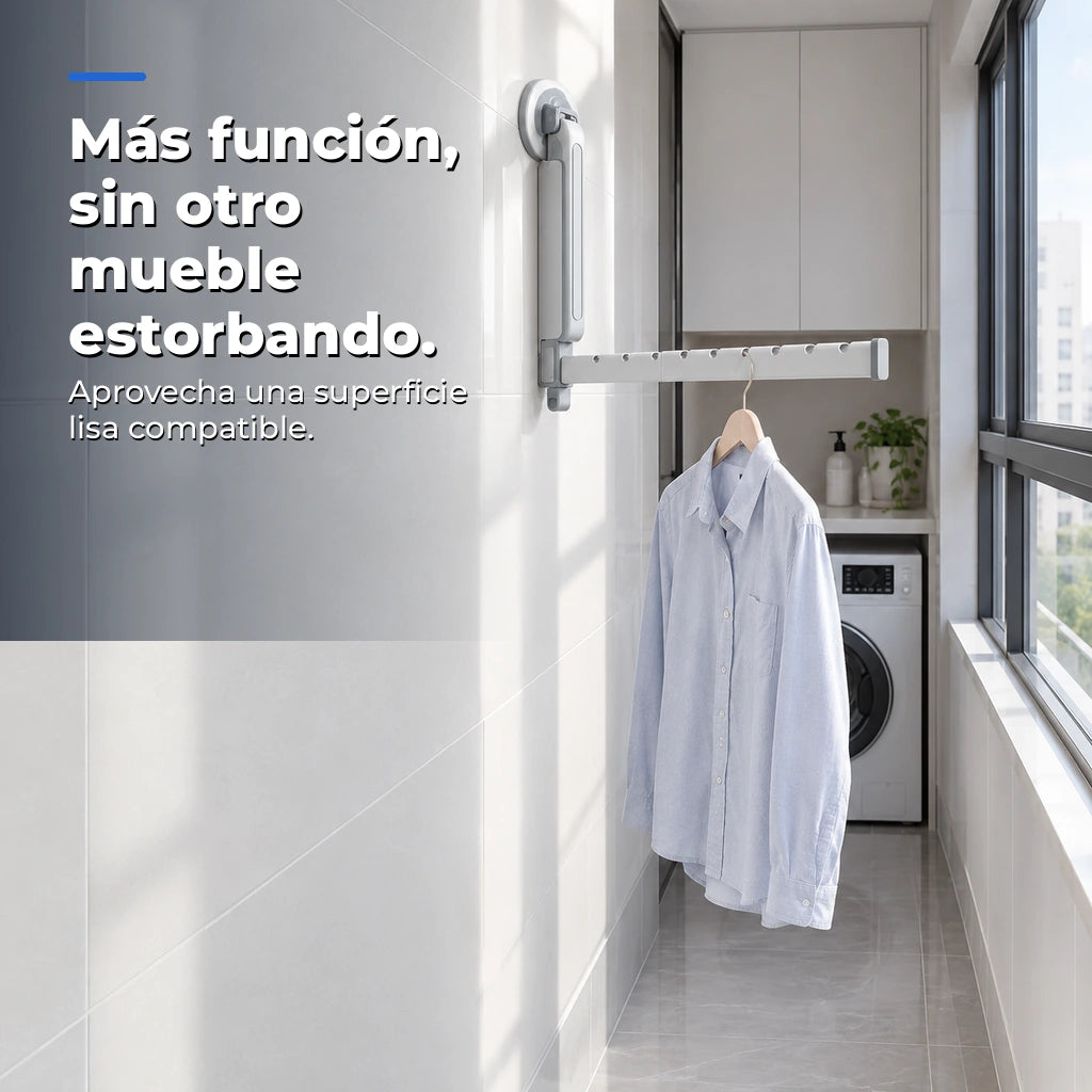 Tendedero plegable con ventosa — imagen informativa 07