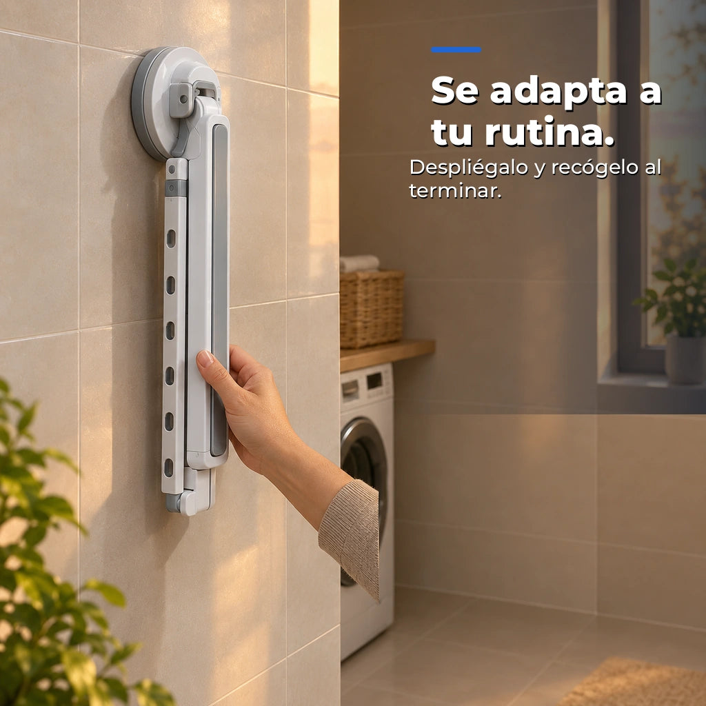 Tendedero plegable con ventosa — imagen informativa 10