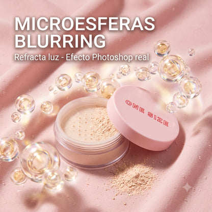 ONE SIZE Polvo Translúcido PEQUEÑO — Difumina Poros y Fija el Maquillaje hasta 12 Horas