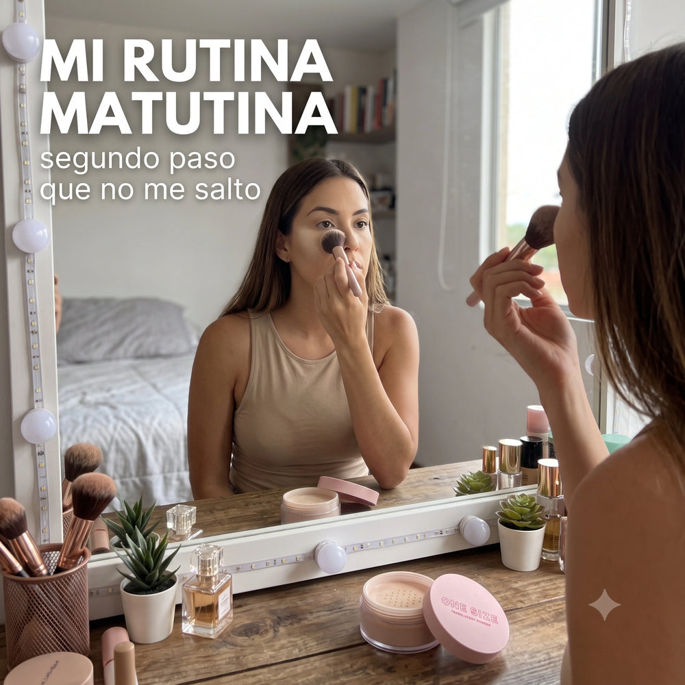 ONE SIZE Polvo Translúcido PEQUEÑO — Difumina Poros y Fija el Maquillaje hasta 12 Horas