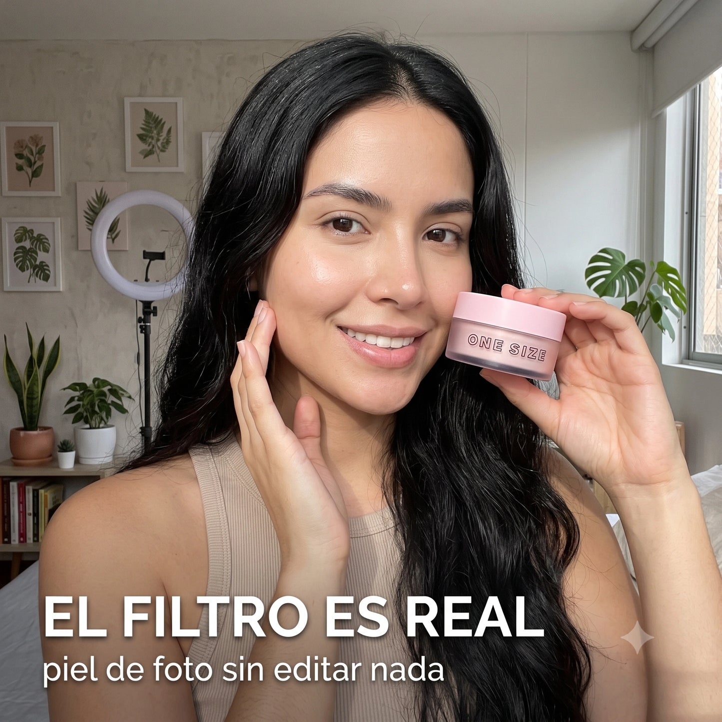 ONE SIZE Polvo Translúcido PEQUEÑO — Difumina Poros y Fija el Maquillaje hasta 12 Horas