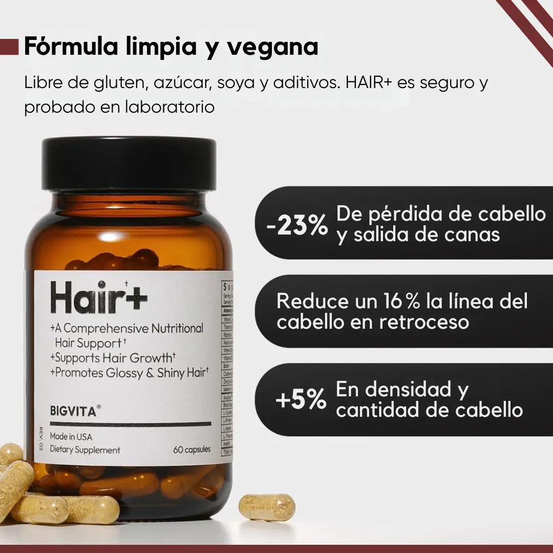 HAIR + Suplemento Capilar — Frena la Caída y Estimula el Crecimiento